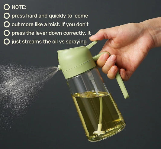 Vamor Oil Dispenser & Mist Spray Bottle, Container 500ml Multicolor(Pack of 1)